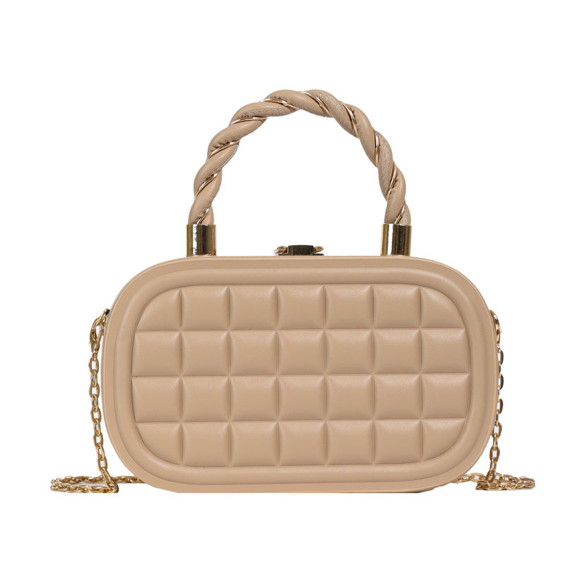 Wholesale  Small Bag  Summer New Fashionable Woven Hand Box Bag